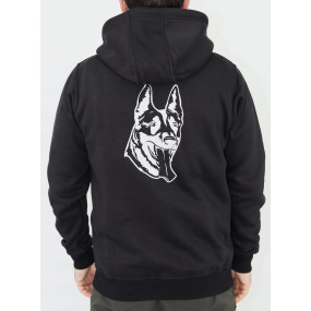 Bluza bawełniana z haftem Malinois front