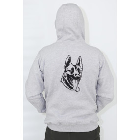 Bluza bawełniana z haftem Malinois front