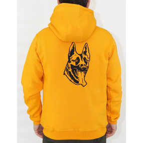 Bluza bawełniana z haftem Malinois front