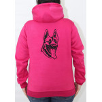 Bluza bawełniana z haftem Malinois front