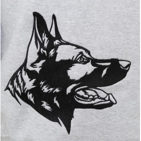 Bluza bawełniana z haftem German shepherd