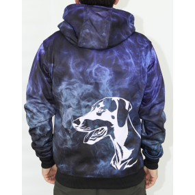 Bluza z sublimowaną grafiką Doberman