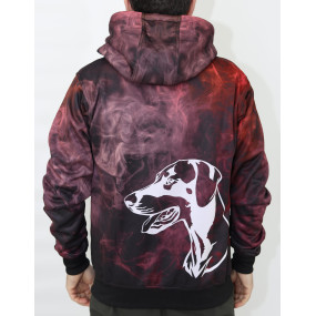 Bluza z sublimowaną grafiką Doberman